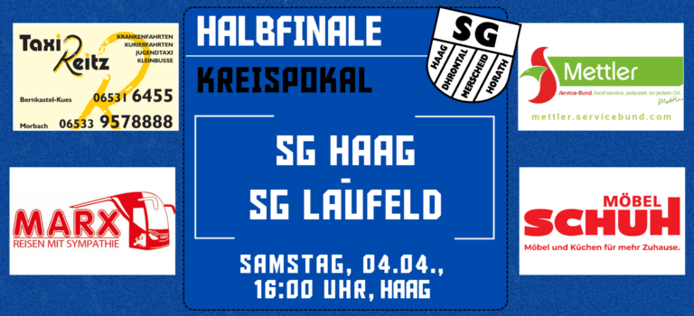 Kreispokal-Halbfinale am Ostersamstag
