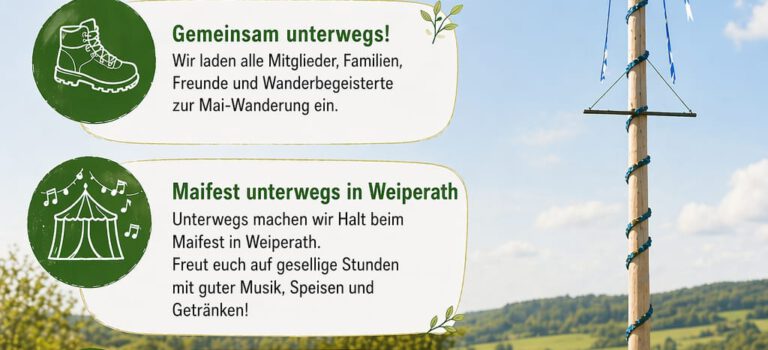 Wanderung am 1. Mai